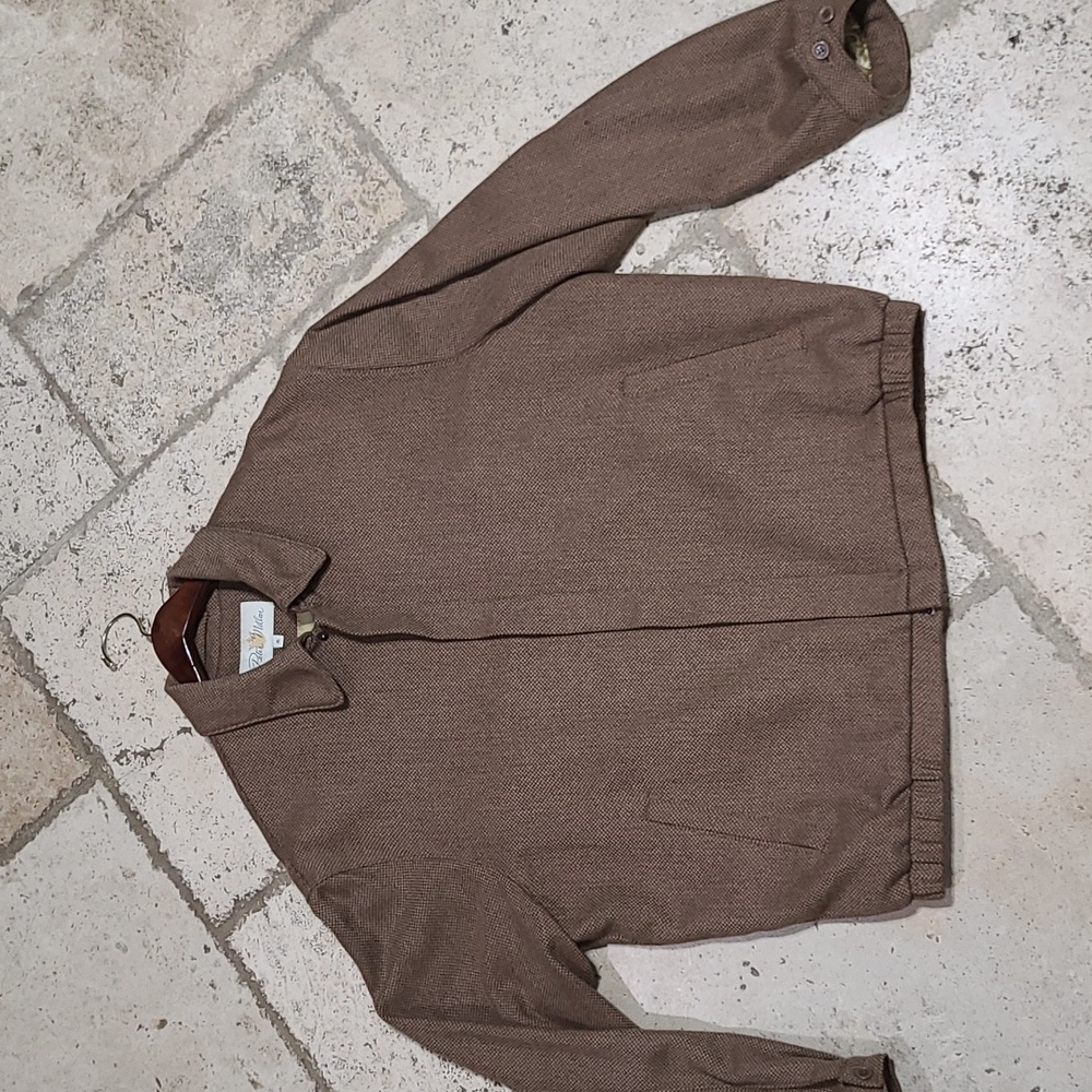 PETER MILLAR Camel Hair Bomber Jacket Size Xl